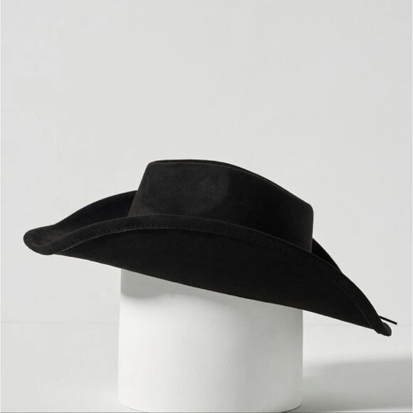 NWT?ANTHROPOLOGIE 8 Other Reasons Embellished Belted Rancher Cowboy Hat